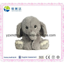 9 &quot;Promocional Sentado Lovely Grey Elephant Plush Fluffy Toy